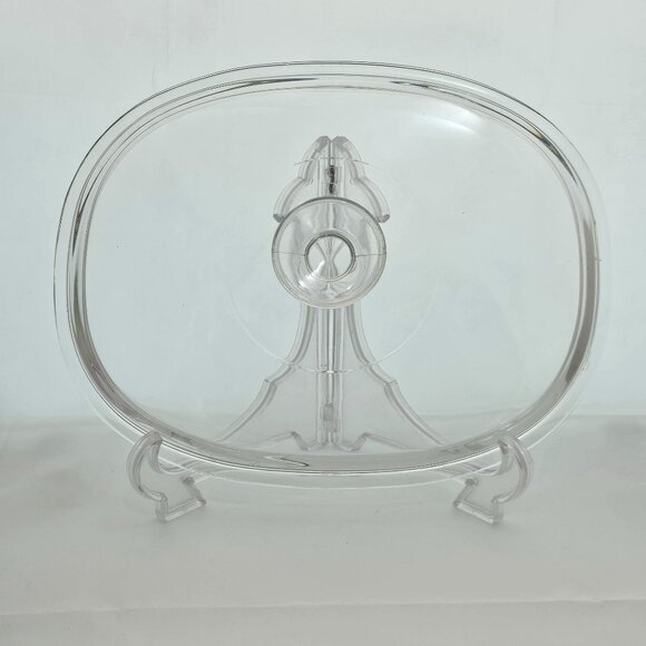 Pyrex Oblong Lid clear glass DC 1-1/2C Replacement 11 x8.5"W fits french white - Picture 1 of 5